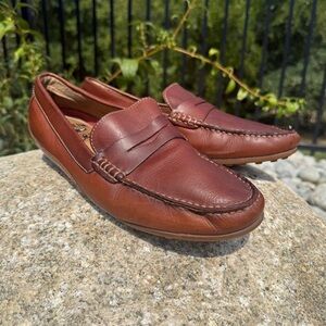 Florsheim Brown Leather Casual Penny Loafer Driving Shoes Men's 10.5M Slip-On